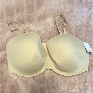 Cacique Cream Full Coverage Bra with Underwire Support